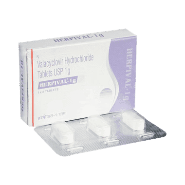 Herpival 1000mg Tablet