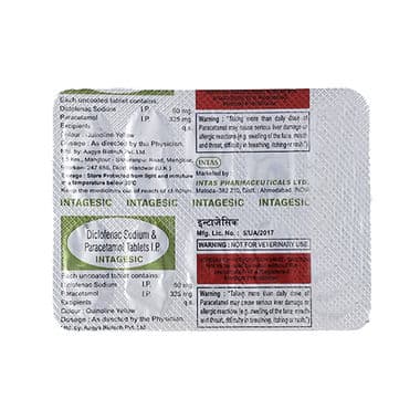 Intagesic 50mg/325mg Tablet