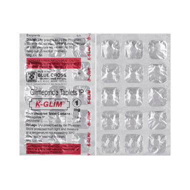 K-Glim 1mg Tablet