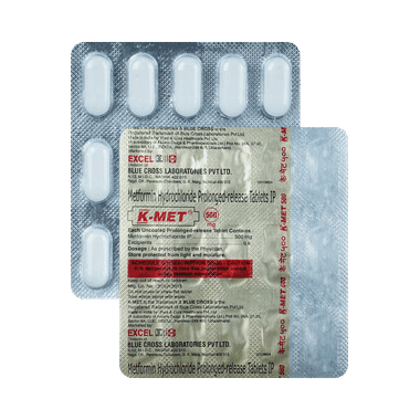 K-Met 500mg Tablet PR