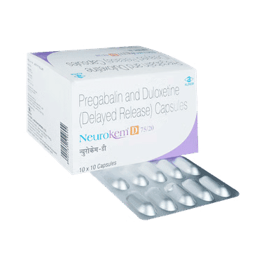 Neurokem D 75mg/20mg Capsule