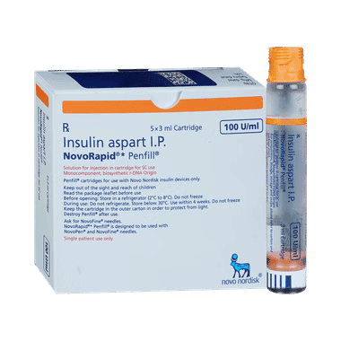 NovoRapid Penfill (3ml Each)