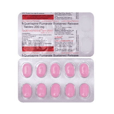 QUETIgress 200mg Tablet SR