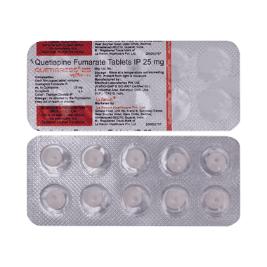 QUETIgress 25mg Tablet