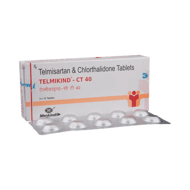 Telmikind-CT 40 Tablet