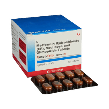 Xmet-Trio 500/0.2/2 Tablet ER